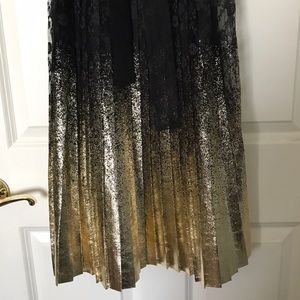 Gold and black dress